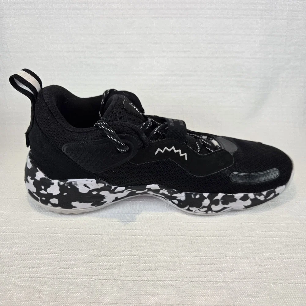 Adidas D.O.N. Issue #3 Team‎ Mid Black Basketball Shoes # H67719 Men's 9.5 - Picture 6 of 9